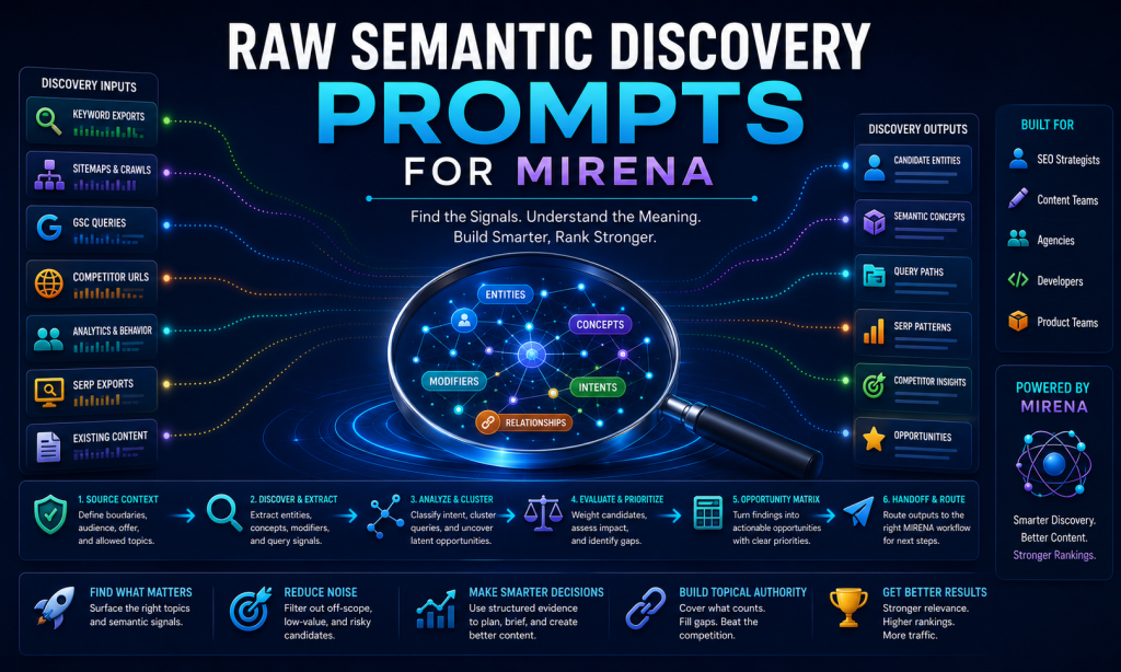 Common Raw Discovery Starting Points