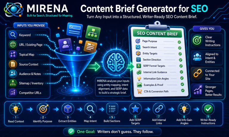 Content Brief Generator for SEO